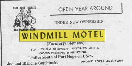 Windmill Motel (Siemen Motel) - Aug 1973 Ad With New Name (newer photo)